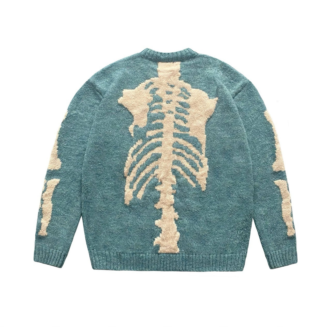 Loose Bones 
Skeleton Knit Casual Sweater