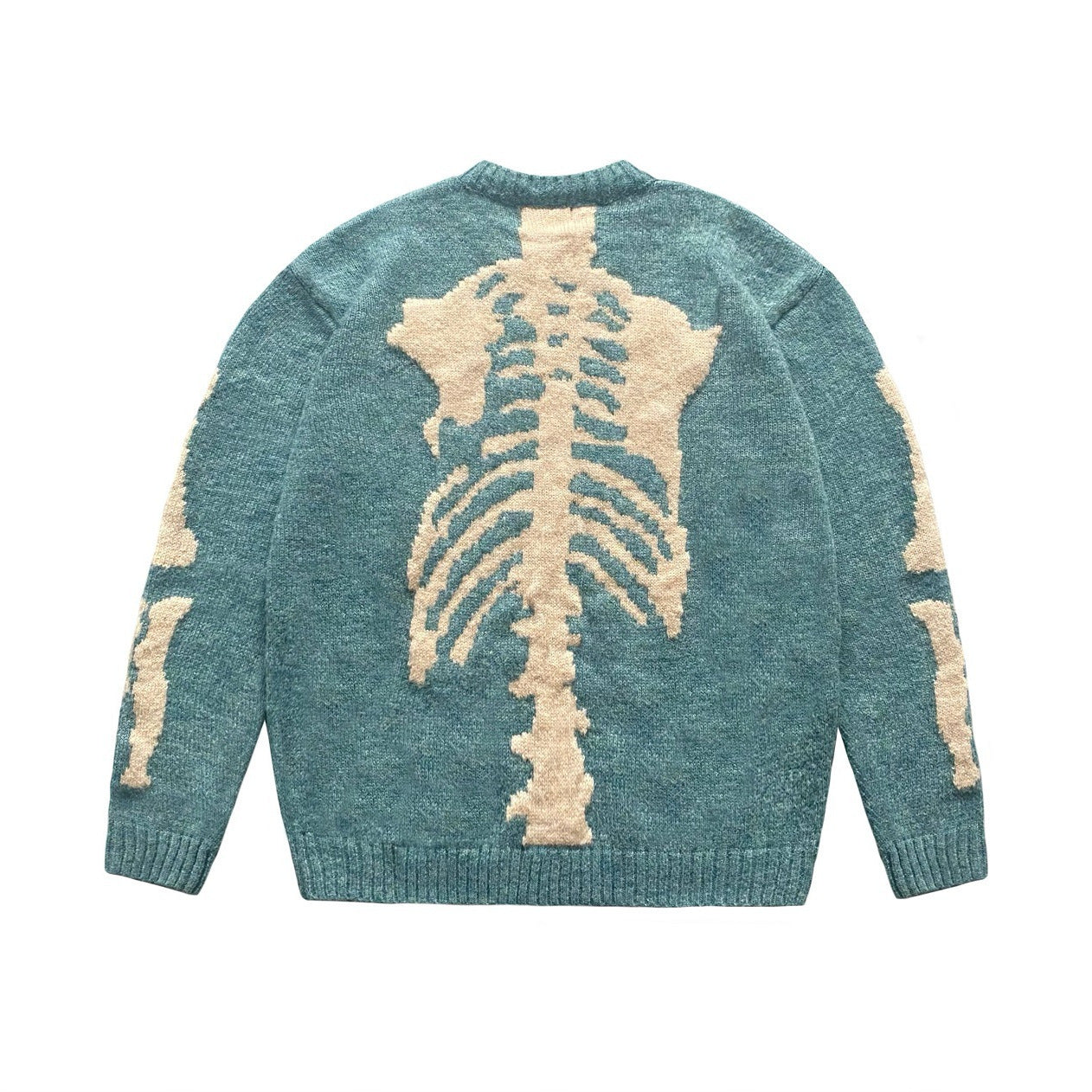 Loose Bones 
Skeleton Knit Casual Sweater