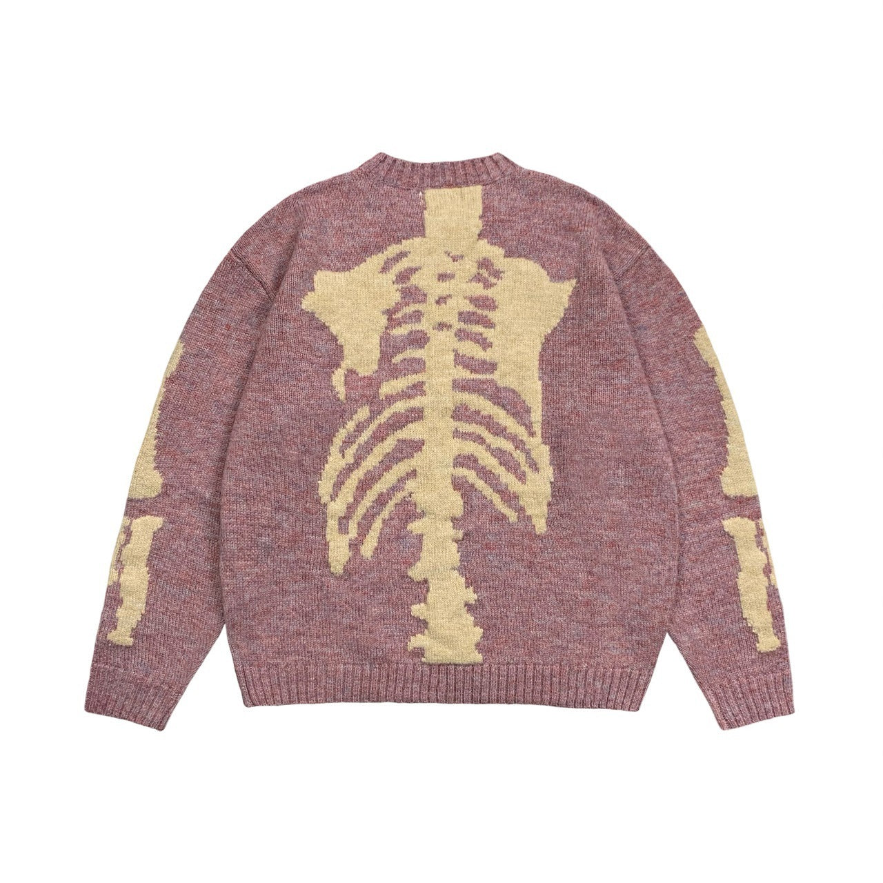 Loose Bones 
Skeleton Knit Casual Sweater